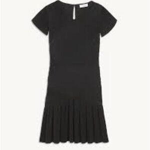 Karen Millen England Black Knit Stretch Fit Flare Dress